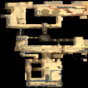 Тактика игры на карте De_Dust в CS 1.6